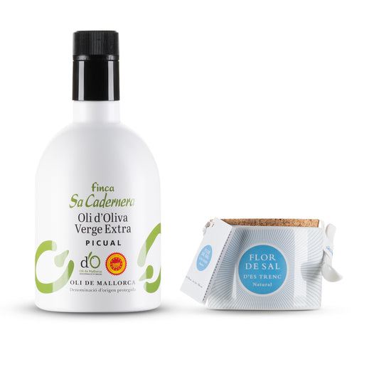 Dein perfektes Gourmet-Bundle - Sa Cadernera Picual Olivenöl & Flor de Sal d´Es Trence Meersalz