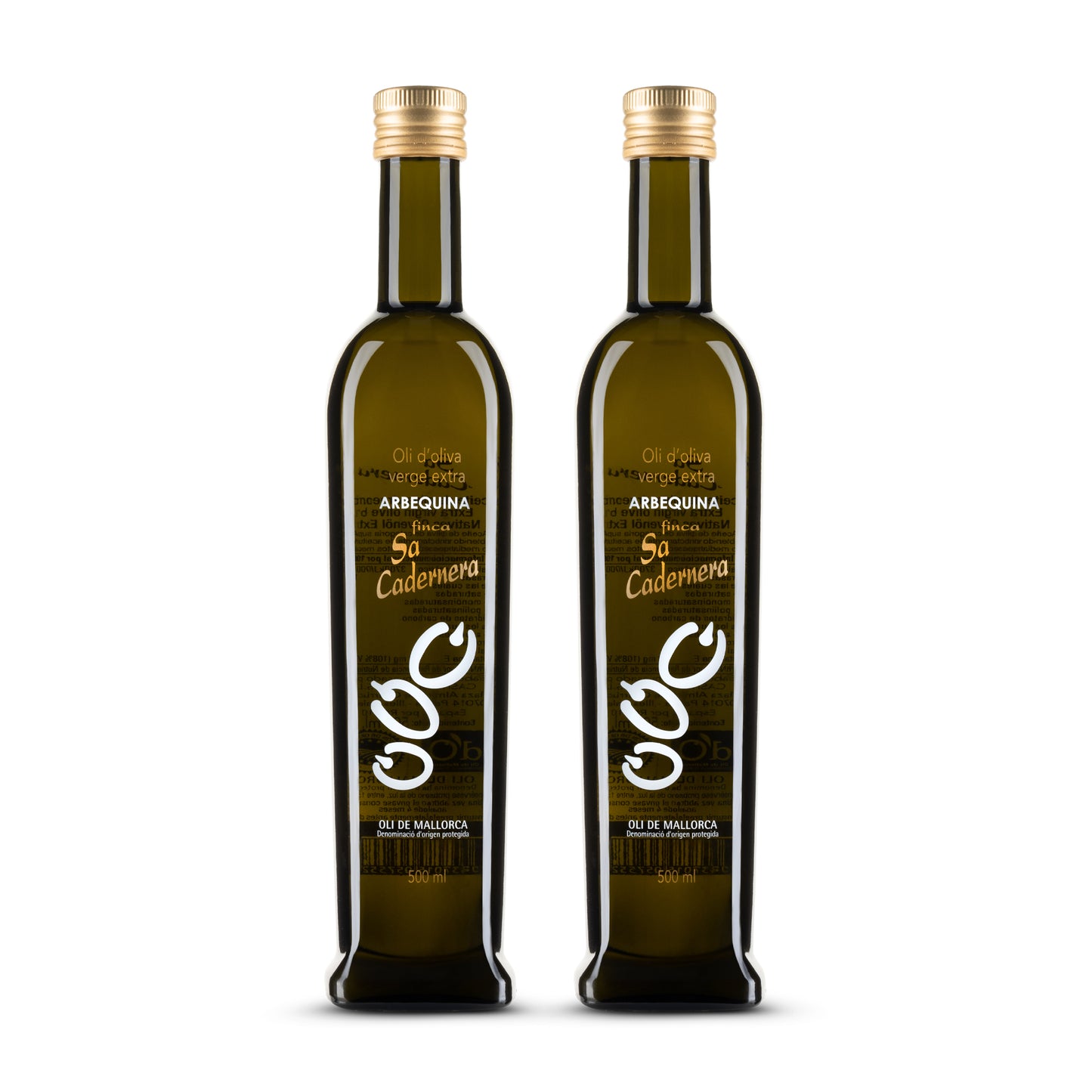 Finca Sa Cadernera Olivenöl - Arbequina - Virgen Extra - Oli de Mallorca D.O. 500ml (2er Bundle)