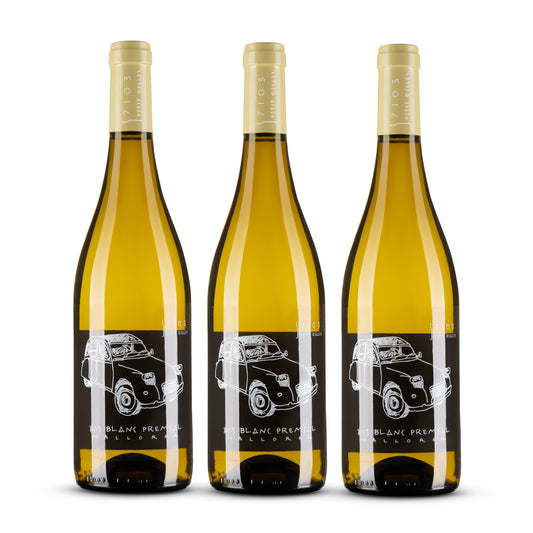 Mallorquinischer Weißwein - 7103 Premsal Blanc von Petit Celler (3er Bundle)